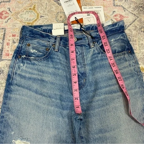 Moussy‎ Vintage 25 NWT Colemont Straight Rigid Button Fly Jeans